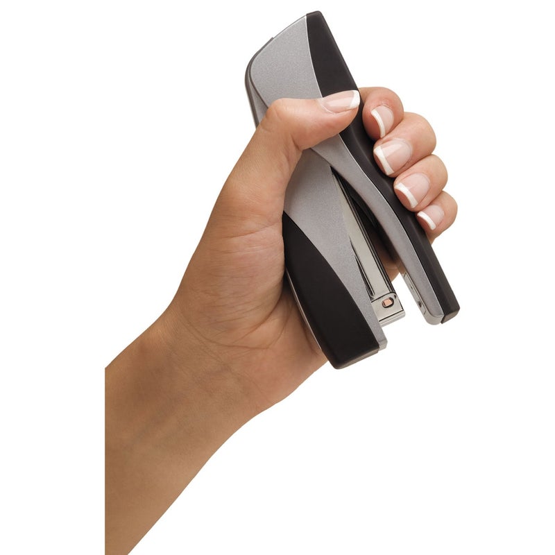 ACCO Brands Swingline Stapler  25 Sheet Capacity  Optima Grip  Jam Free  Compact  Ergonomic Cushion Grip  Metal  Silver (S7087816B) - Image 4